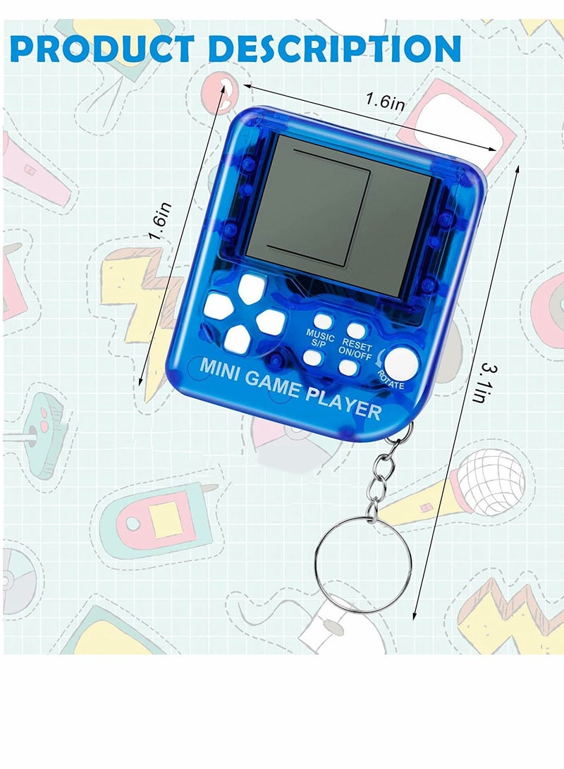 6 Pcs Video Game Party Favors Video Game Keychain 6 Colors Gamer Party Favors Video Game Party Supplies for Kids Video Game Favors  - Image 4