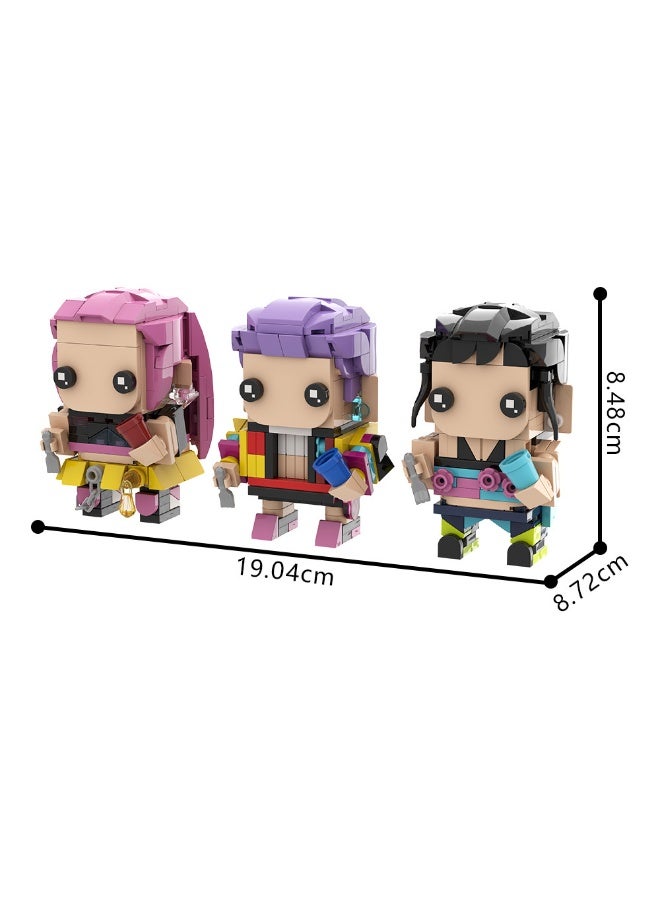 general KPop Demon Hunters Building Block Model Decoration Children's Educational Toys Assembling Game Gifts for Family and Friends - Image 4