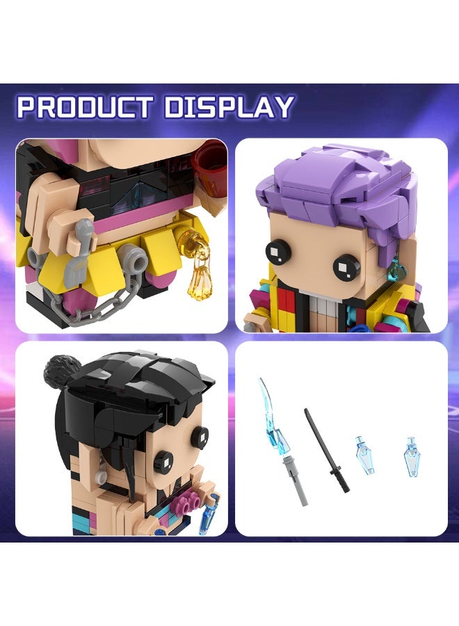 general KPop Demon Hunters Building Block Model Decoration Children's Educational Toys Assembling Game Gifts for Family and Friends - Image 3