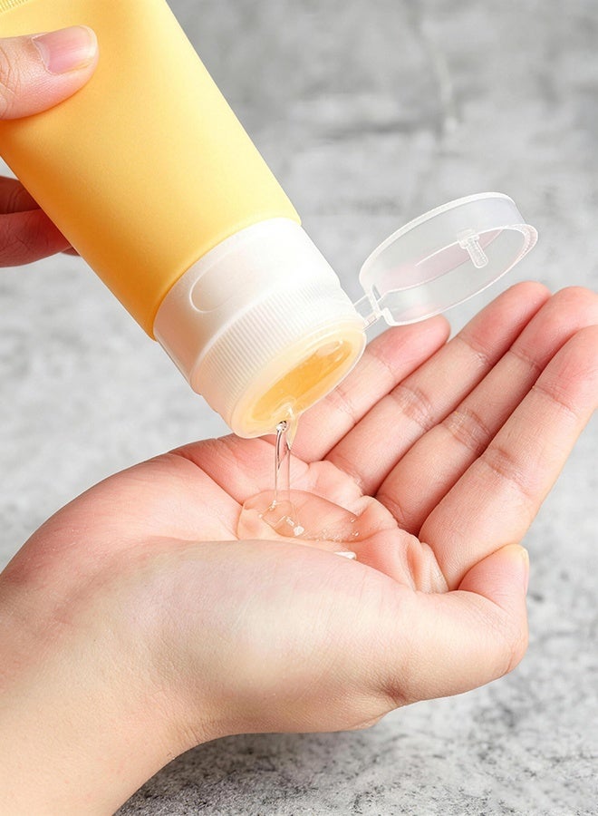 17 Pcs Silicone Travel Bottles Set, Leak Proof Refillable Toiletry Containers for Liquid Cosmetics and Skincare - Image 4