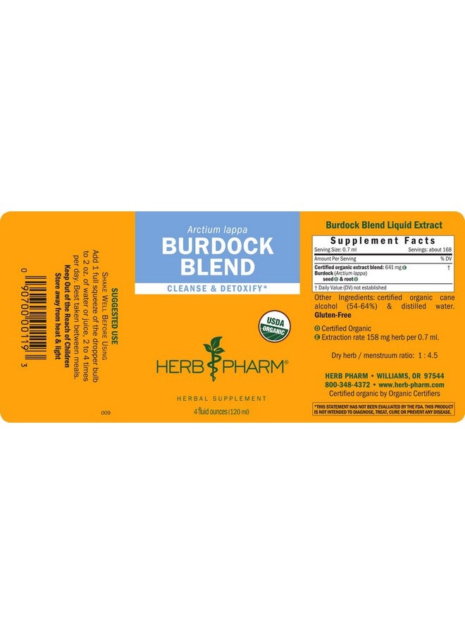 Herb Pharm Burdock Blend Liquid Extract to Support Cleansing & Detoxifying - 4 Ounce - Image 5