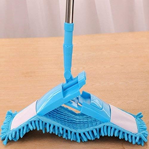 RRJ Wet and Dry Cleaning Flat Microfiber Floor Cleaning Mop with Steel Rod Long Handle Dry Mop Standard Pack of 1 Piece MultiColour - Image 3