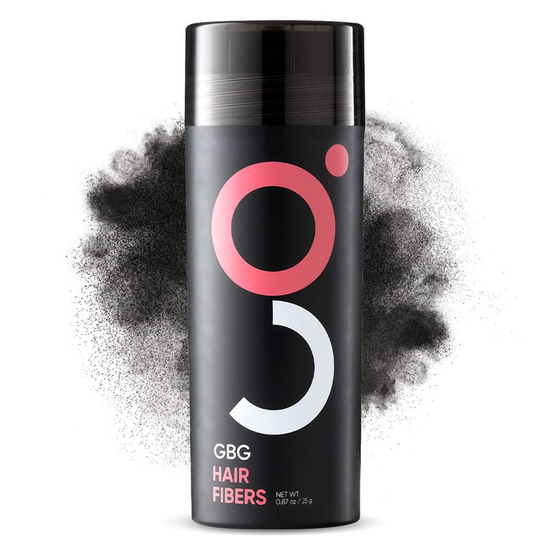 Get Back Gorgeous GBG Hair Fibers for Thinning Hair & Bald Spots (Dark Brown) - 25g Bottle - Conceals Hair Loss - Instant Cover Up & Volume in 30 Seconds, Hair Powder for Women & Men - Cruelty Free - Image 1