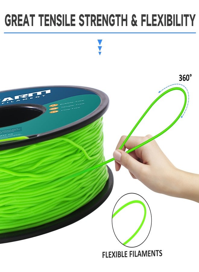 GIANTARM TPU Filament 1.75mm 1Kg(2.2lbs), Green Filament TPU, 95A Flexible 3D Printer Filament with High Elasticity, ±0.03mm Accuracy, Neatly Wound & Moistureproof, Non-Clogging, TPU Green - Image 5