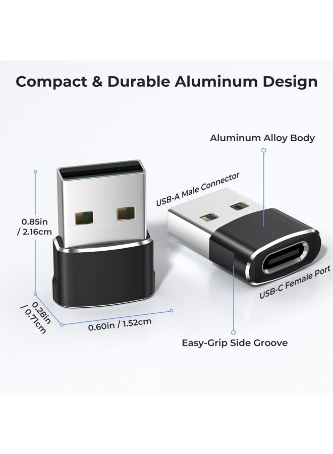 Basesailor USB C Female to USB Male Adapter (2 Pack)Type C to USB A Charger Cable Adapter for iPhone 11 12 Pro MaxAirpods iPadSamsung Galaxy Note 10 S20 Plus 20 S20+ 20+ UltraGoogle Pixel 5 4 4a 3 3A 2 XL - Image 5