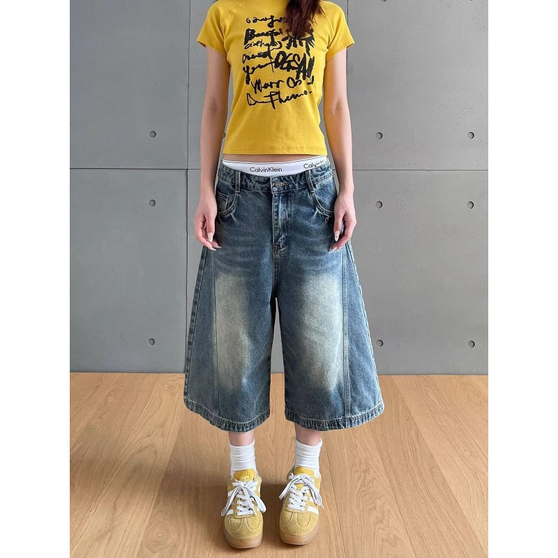 Unisex Classic Denim Jeans Loose Fit Daily Outdoor Wear - Image 1
