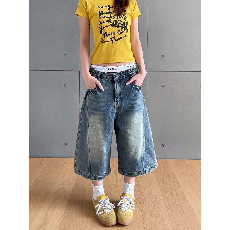 Unisex Classic Denim Jeans Loose Fit Daily Outdoor Wear - Image 2