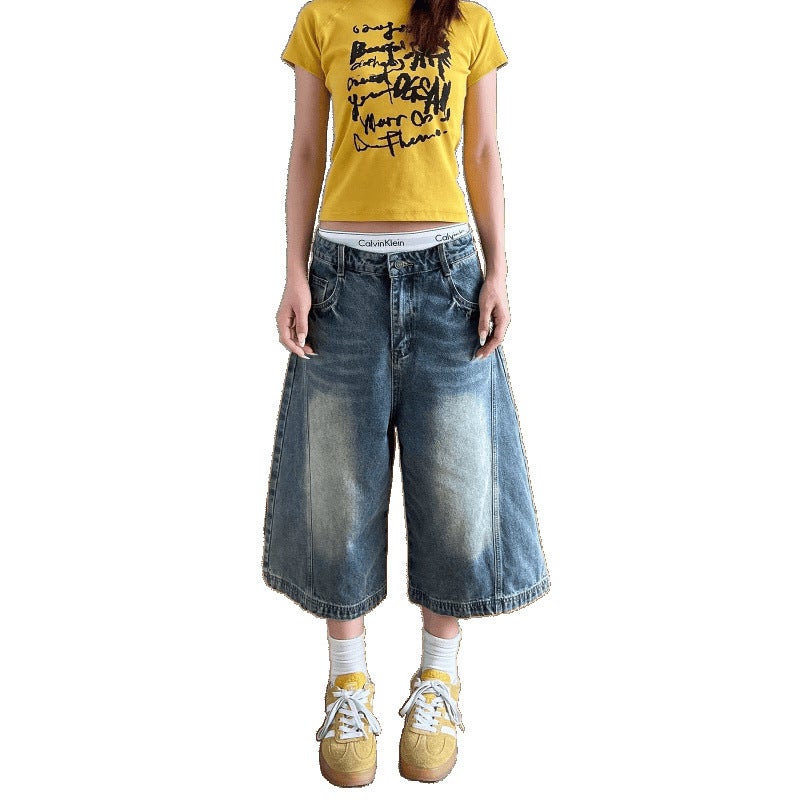 Unisex Classic Denim Jeans Loose Fit Daily Outdoor Wear - Image 5