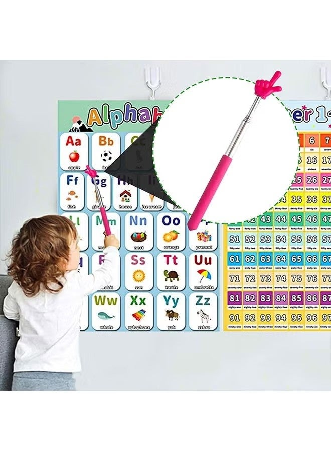 5 قطع من عصا القراءة للأطفال، قلم قراءة بنقطة، كتاب مصور لتعليم القراءة على شكل إصبع، عصا مؤشر صغيرة - Image 4