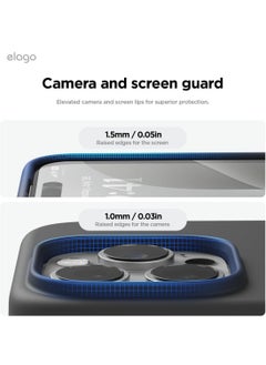 Elago Liquid Silicone for iPhone 16 Pro MAX Case Cover Full Body Protection, Shockproof, Slim, Anti-Scratch Soft Microfiber Lining - Black  - Image 5
