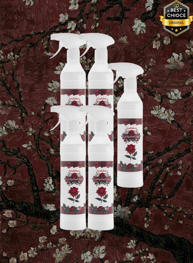 Banafa 5 Pieces Istambully Rose Air Freshner 500ml - Image 1