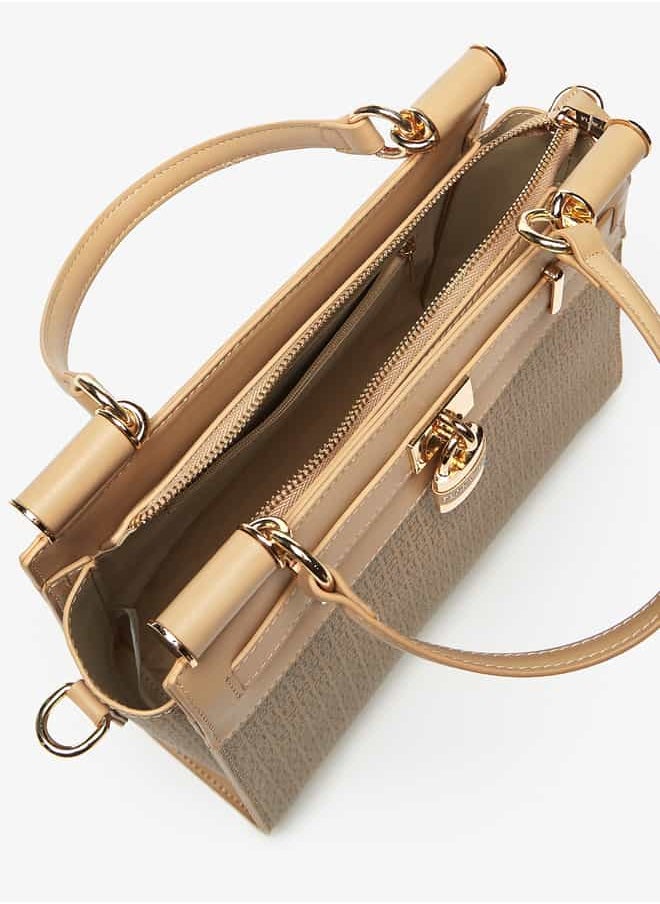 Flora Bella By Shoexpress Women Solid Tote Bag with Detachable Strap and Top Handle  - Image 5