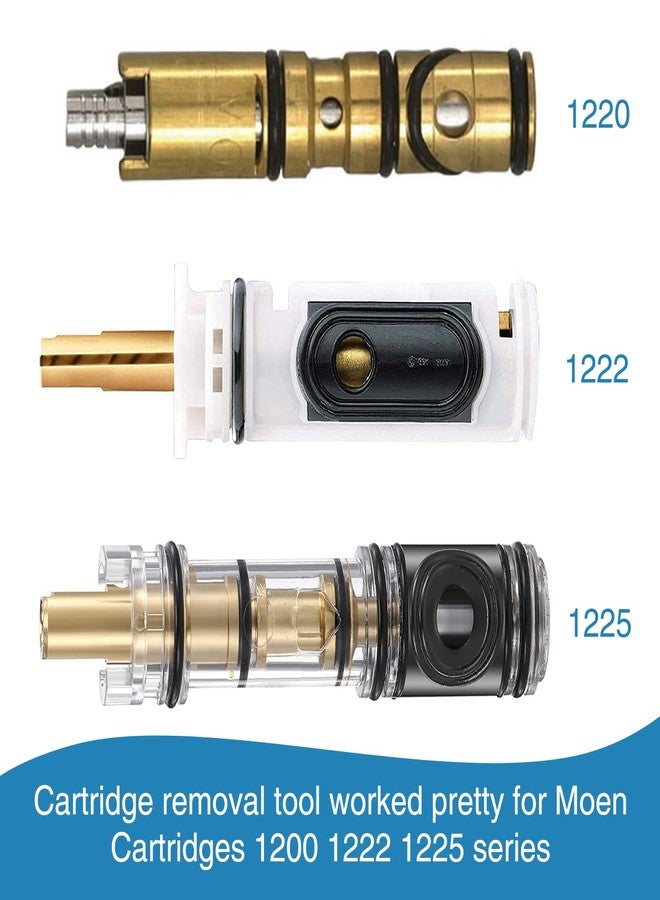 أداة سحب الخراطيش Kujunpao 86712 لإزالة خراطيش Moen، متوافقة مع خراطيش Moen 1200 و1222 و1225، أدوات السباكة، أداة أنابيب - Image 3