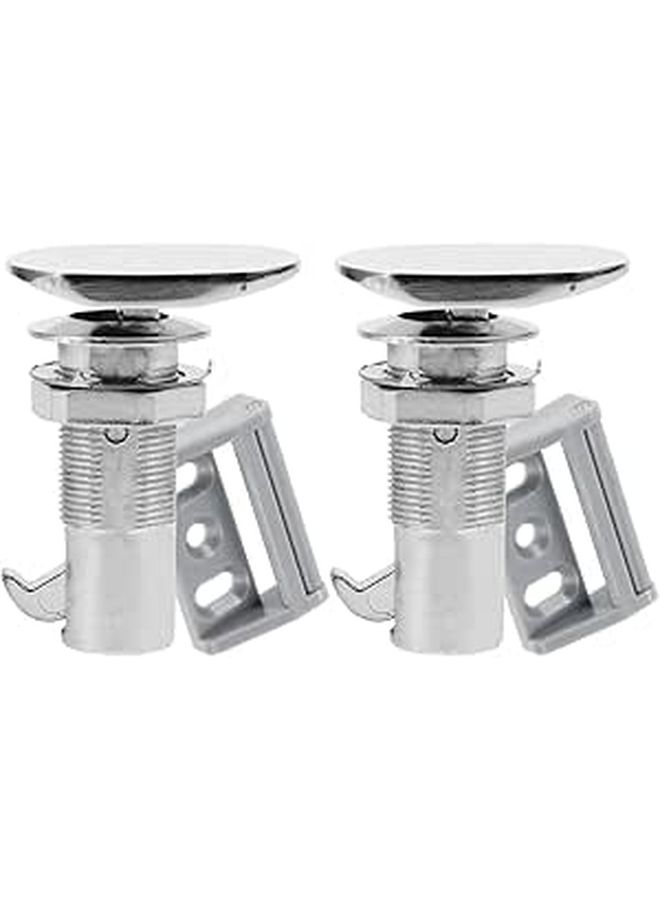 2pcs Rv Cabinet Cam Locks Keyed Alike Zinc Alloy Drawer Latches For Camper Storage Doors Cargo Compartments - Image 1