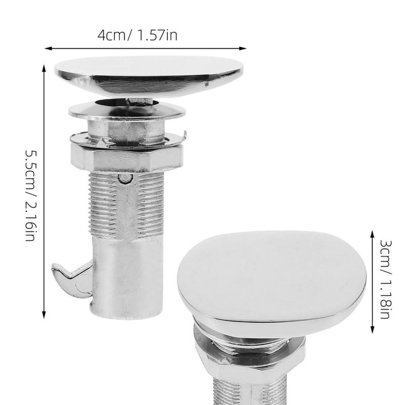 2pcs Rv Cabinet Cam Locks Keyed Alike Zinc Alloy Drawer Latches For Camper Storage Doors Cargo Compartments - Image 3