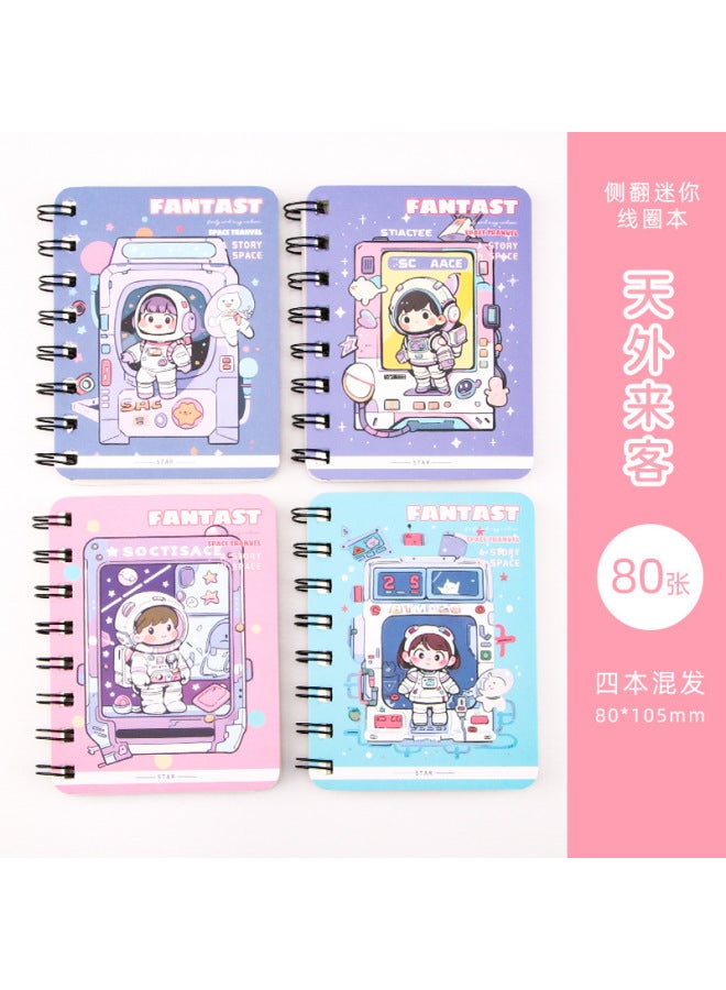 HELPS Creative Cartoon Coil Book Student Mini Portable Small Book Cute Girl Pocket Learning Notebook Stationery - Image 1