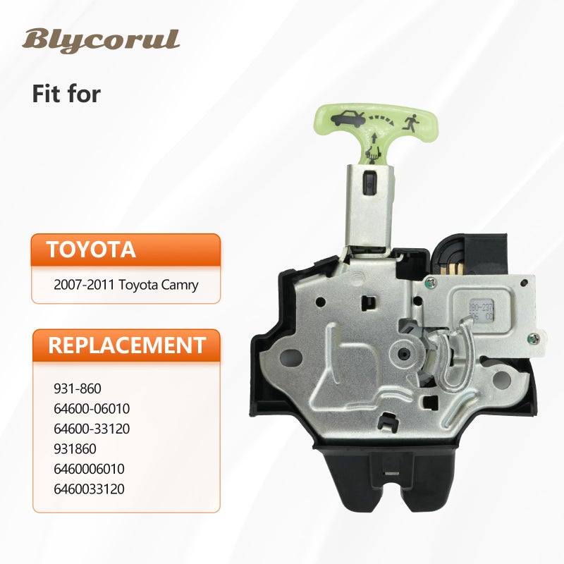 Blycorul Rear Trunk Latch Actuator, Compatible with 2007-2011 Toyota Camry, Rear Tailgate Hatch Lock Actuator, Replaces 64600-06010, 931-860 - Image 2