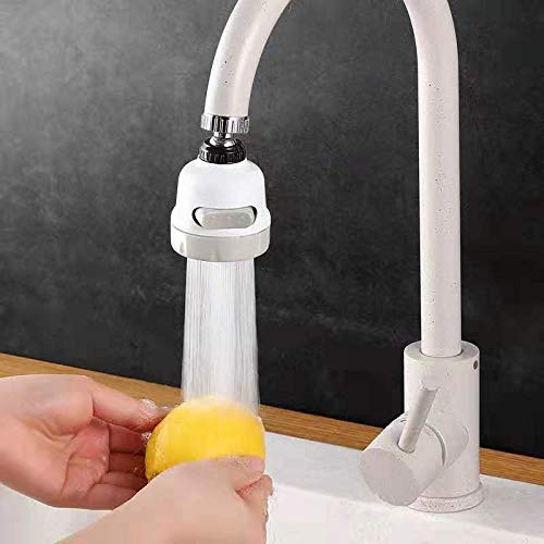 MIRARIYA Plastic 360 Degree Rotating WaterSaving Sprinkler 3Gear Adjustable Head Nozzle SplashProof Filter Extender Sprayer for Kitchen Bathroom Water Faucet tap Grey - Image 3