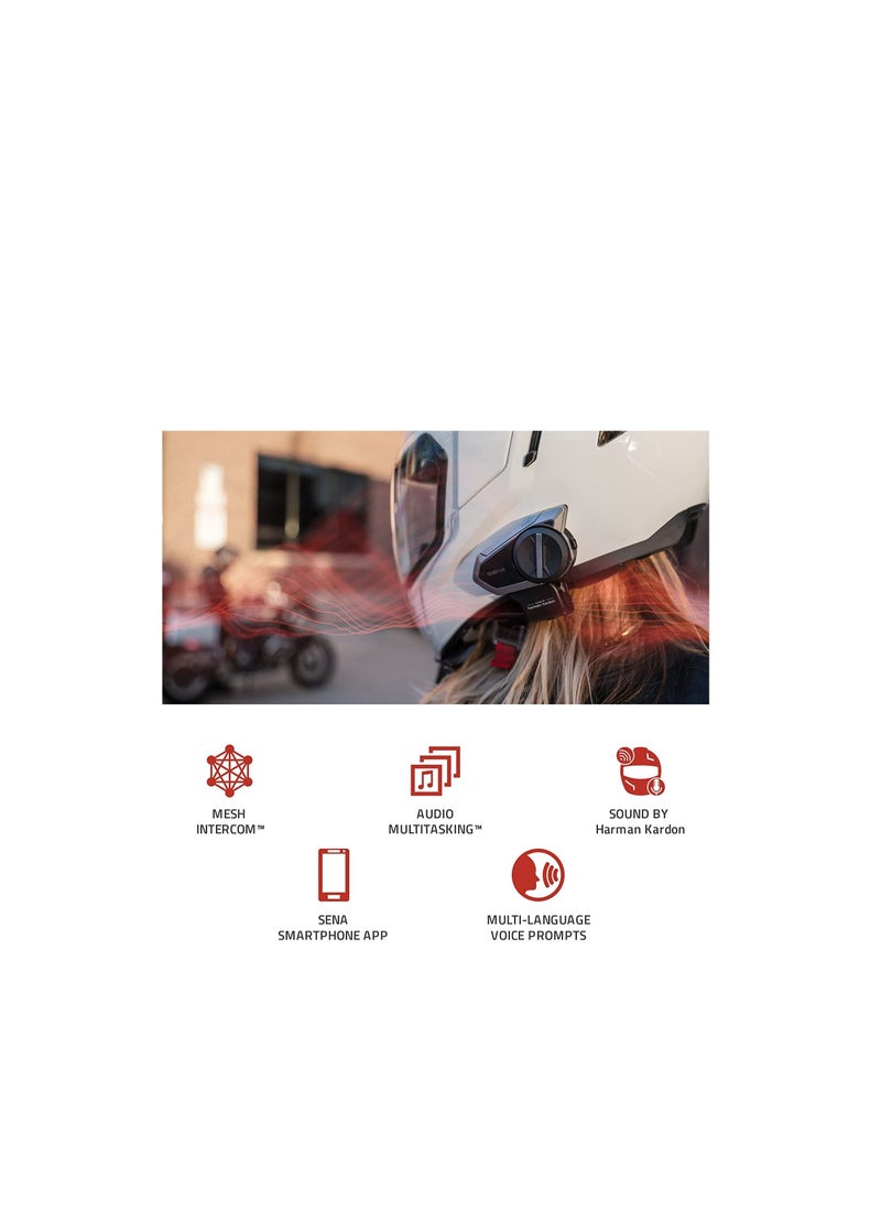 Sena Sena 50S HD Bluetooth Communication System Sound by Harman Kardon Helmet Accessories - Single  - Image 3