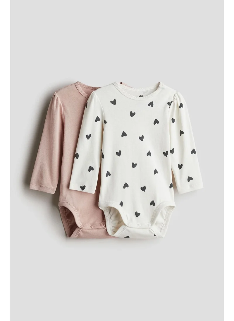 H&M 2-pack long-sleeved bodysuits