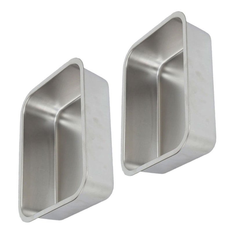 2Pcs Stainless Steel Buffet Pan Rectangle Buffet Dinner Serving Pan Food Container Pan - Image 4