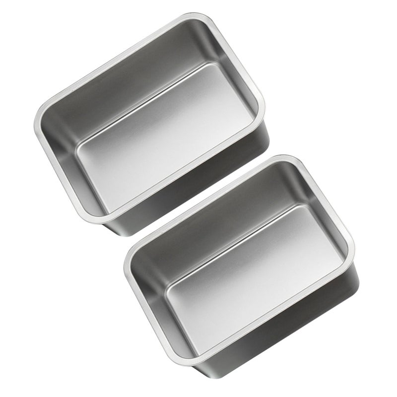 2Pcs Stainless Steel Buffet Pan Rectangle Buffet Dinner Serving Pan Food Container Pan - Image 3