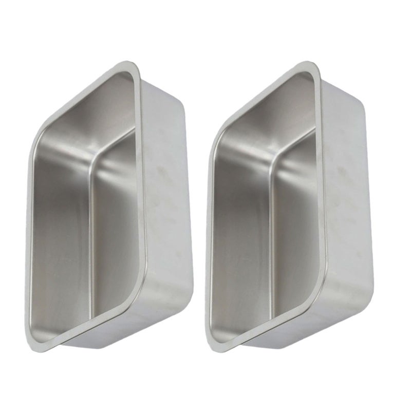 2Pcs Stainless Steel Buffet Pan Rectangle Buffet Dinner Serving Pan Food Container Pan - Image 5