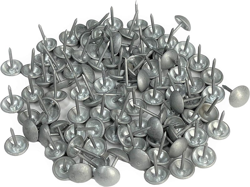 ComfortStyle Premium Upholstery Tacks, Nailhead Decorative Trim for Furniture, 5/8" Diameter, 100 Nails (Antique Pewter) - Image 2