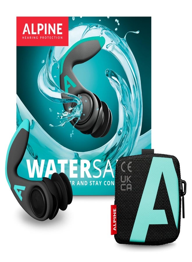 ALPINE HEARING PROTECTION Alpine WaterSafe Pro - Ear Plugs for Swimming and Surfing – for Adults - Waterproof - Comfortable - Secure Fit - for Water Sports - Reusable - Sizes M & L - 1 Pair - Image 1