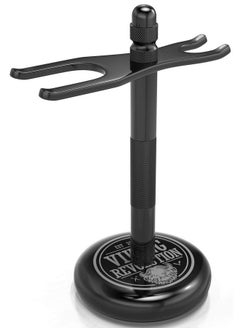 Black Safety Razor Stand Razor Holder And Shaving Brush Stand To Prolong The Life Of Your Razor Weighted Bottom For Extra Stability