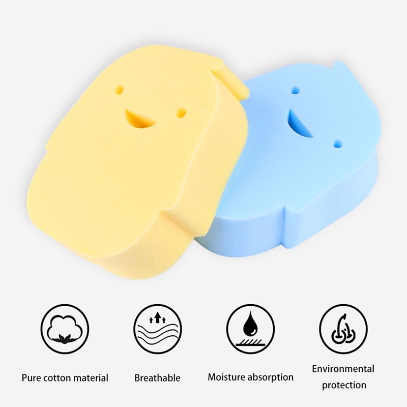Penguin Shower Sponge 2 Pack Soft Bath Scrubber For Baby Sensitive Skin - Image 4