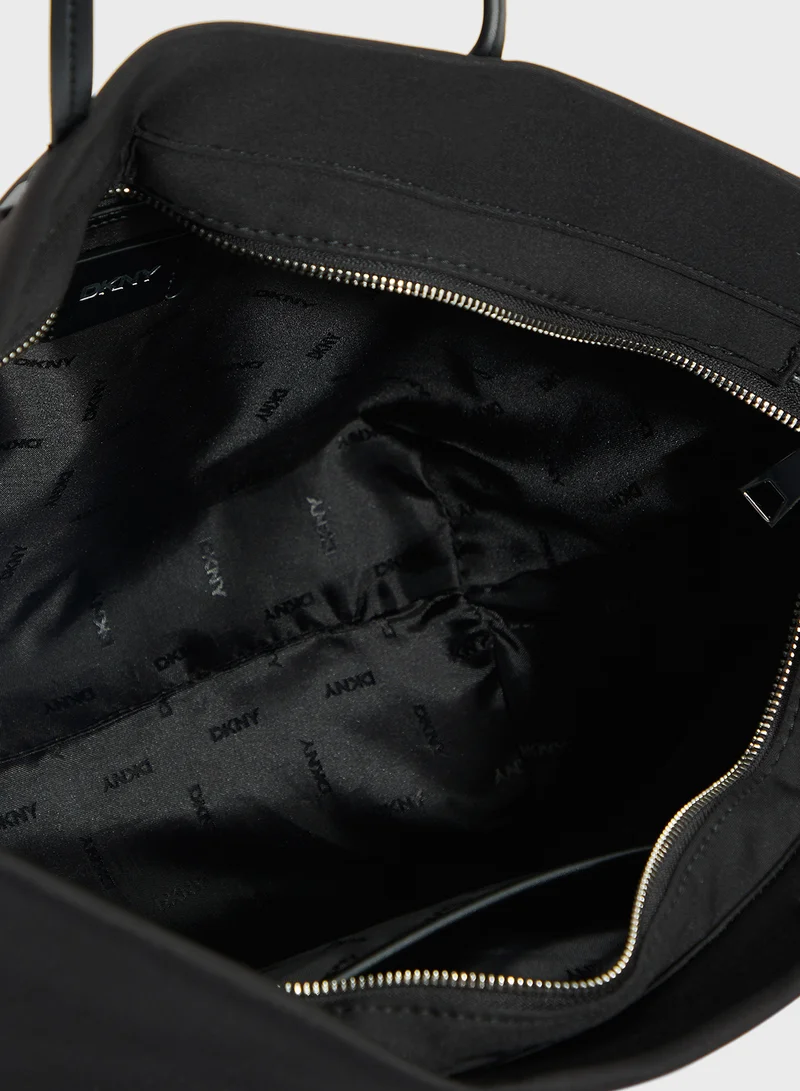 DKNY Jenny Logo Zip Through Tote