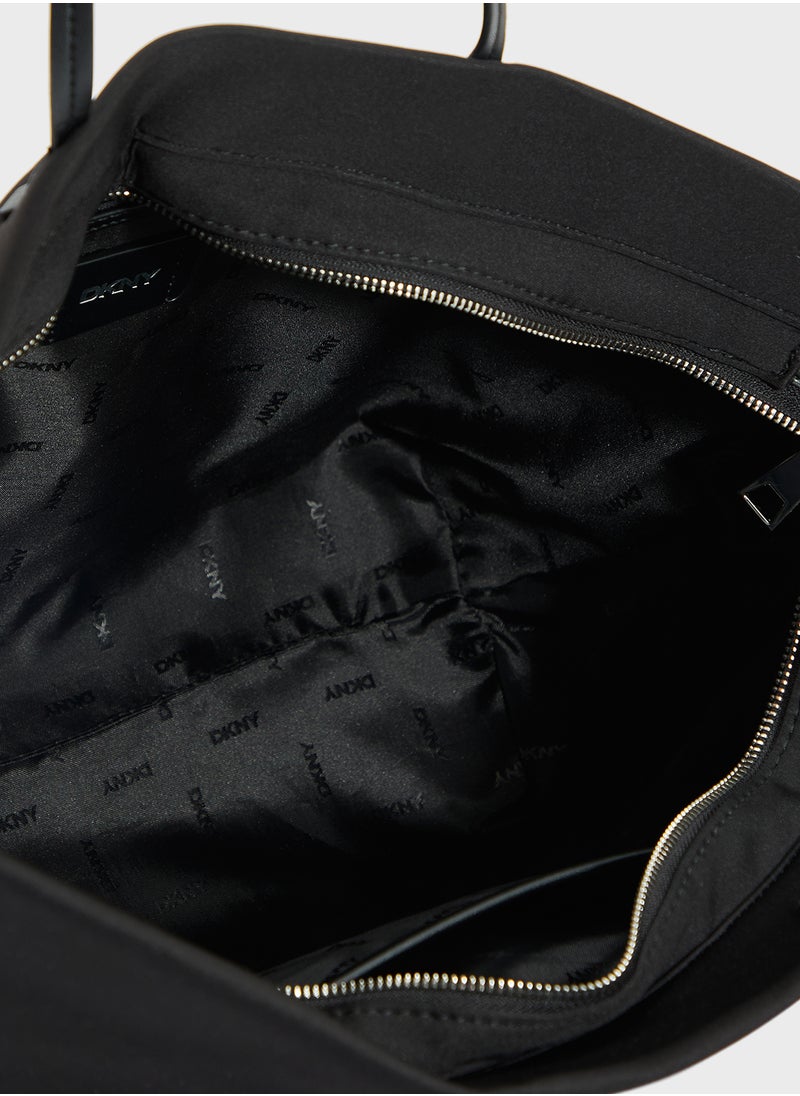 DKNY Jenny Logo Zip Through Tote  - Image 5