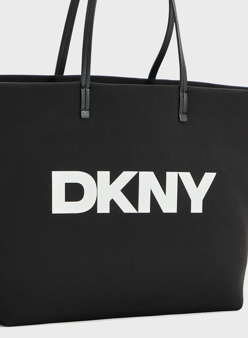 DKNY Jenny Logo Zip Through Tote