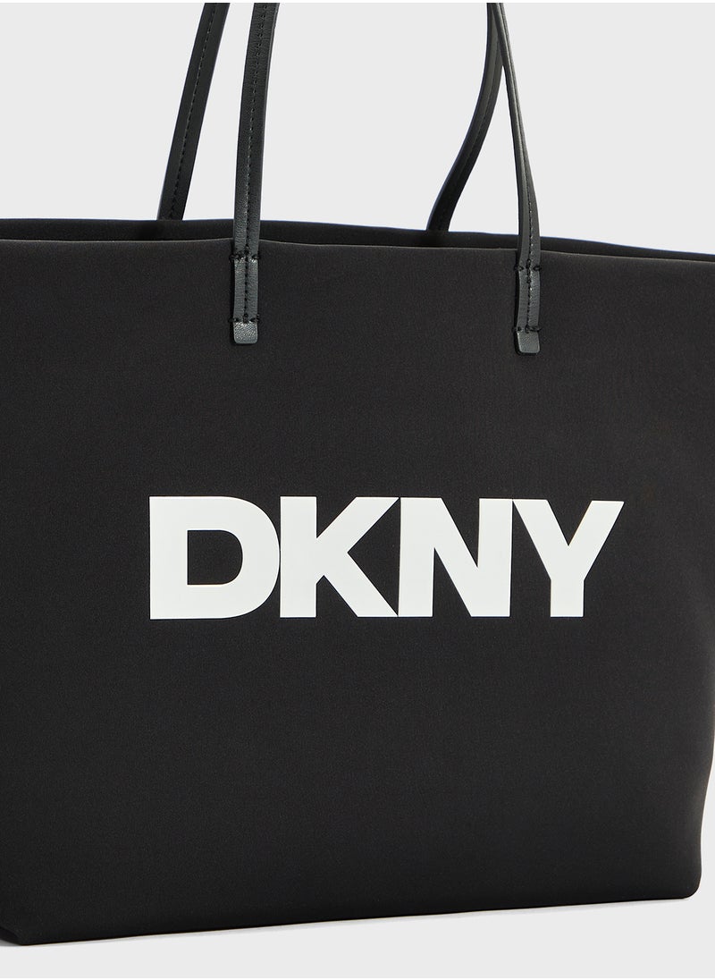 DKNY Jenny Logo Zip Through Tote  - Image 4