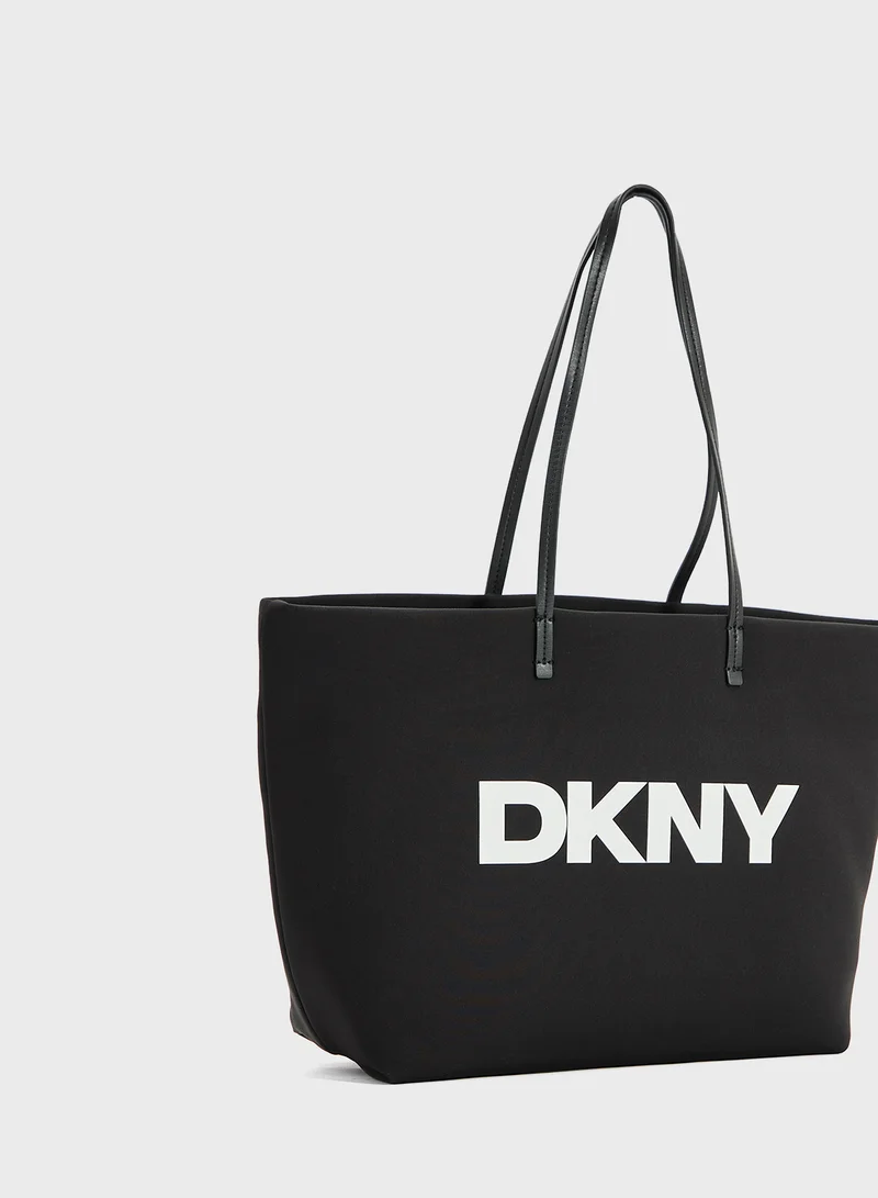 DKNY Jenny Logo Zip Through Tote