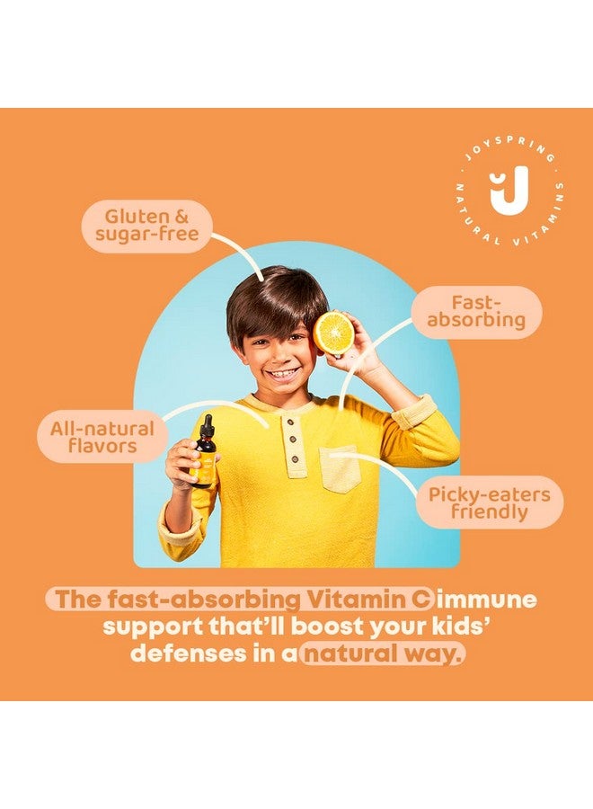 JoySpring Vitamin C and Zinc for Kids, Essential Kids C Vitamin, Zinc & Elderberry Liquid Supplement | Alcohol-Free Toddler Vitamin C | Kids Zinc and Vitamin C Toddler & Kid 2+ Years | 60 Servings - Image 3