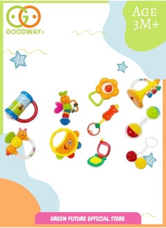 Baby Rattle Toys 10 Pcs for 0+ Months