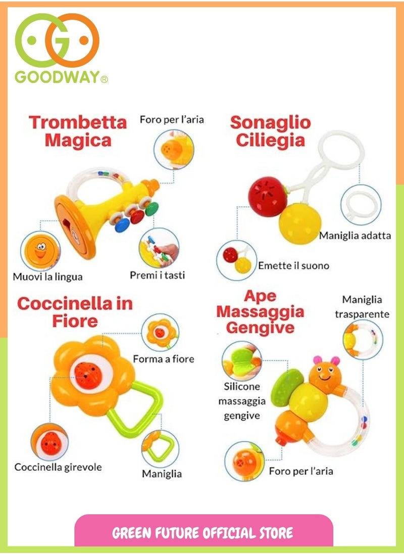Goodway - Baby Rattle Toys 10 Pcs for 0+ Months - Image 1