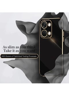 Aookay [1+2] Case for Oneplus Nord 3 5G, with Tempered Glass Screen Protector (2 Pcs), Soft Shockproof Ultra Slim Plated Phone Cover with 360 Degree Ring Holder Kickstand (Black)  - Image 3