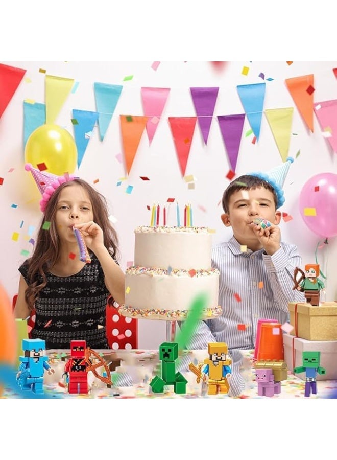 Bukela 16-Pack Minifigure Building Set - Pixel Game Figure Toys - Educational Building Toys for Everyone. - Image 4