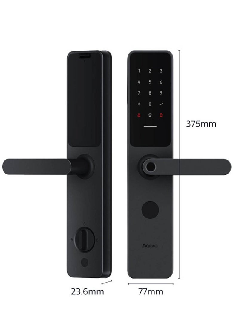 Aqara - Zigbee Smart Lock A100 with Apple HomeKey Homekit Global Version Black - Image 1