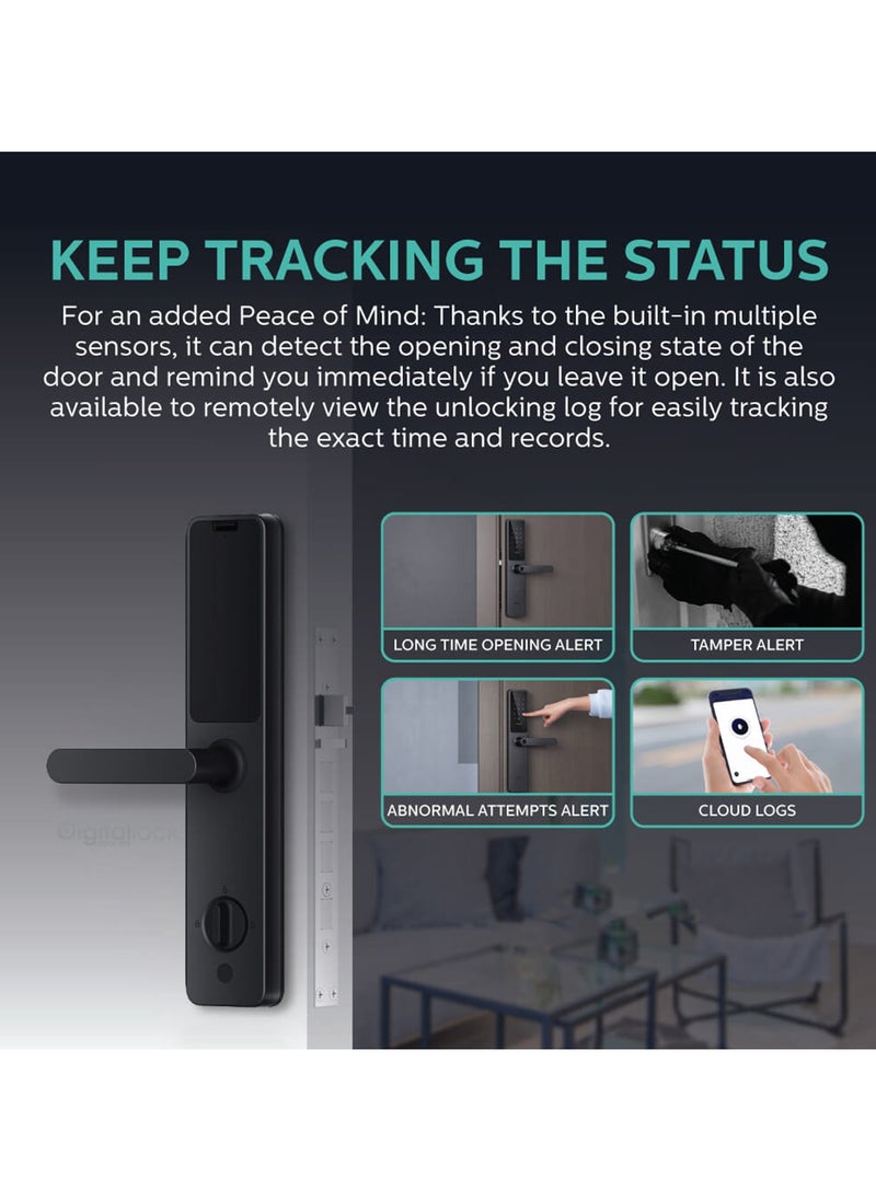 Aqara - Zigbee Smart Lock A100 with Apple HomeKey Homekit Global Version Black - Image 1