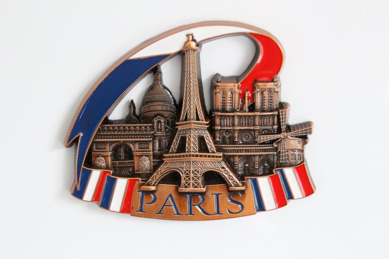 Paris France Metal Fridge Magnet Unique Design Home Kitchen Decorative Travel Holiday Souvenir Gift Stick Up Your Lists Photos on Your Refrigerator