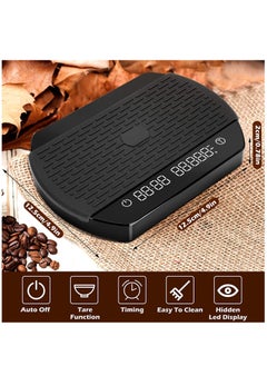 Bincoo Digital Coffee Scale with Timer LED Hidden Screen USB Rechargeable Digital Kitchen Scales 3kg/0.1g High Precision Food Scale Electronic Cooking Scale for Coffee Home Office Kitchen Baking  - Image 4