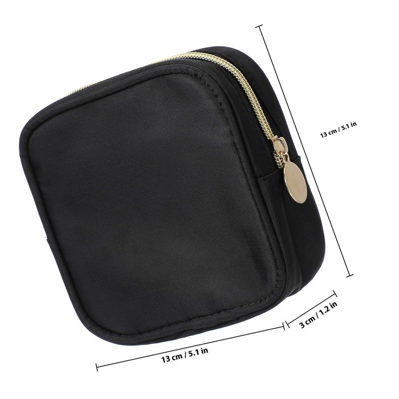 Small Clear Zippered Makeup Pouch Travel Toiletry Organizer For Cosmetics Skincare Earphones - Image 3