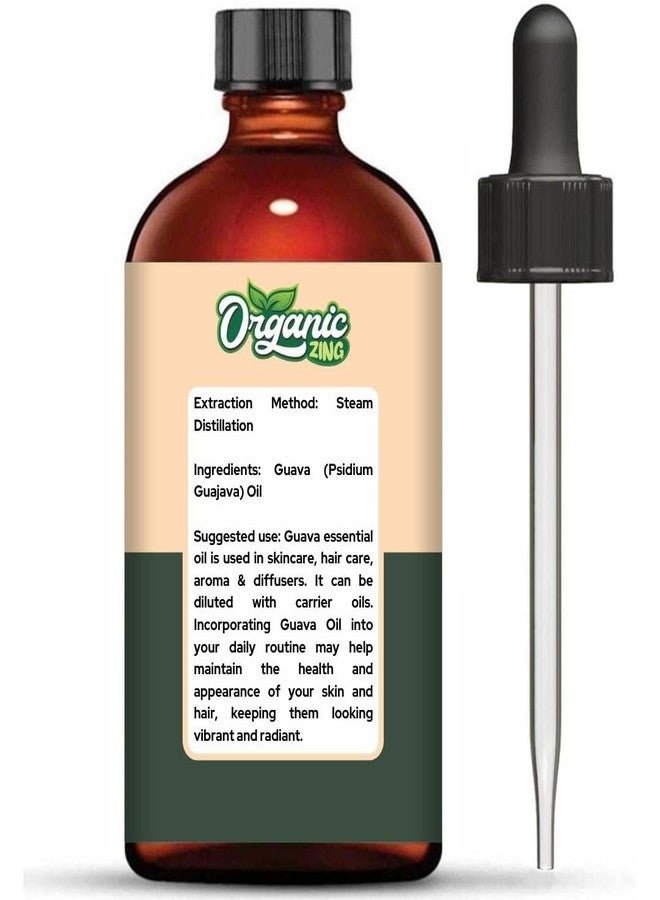 ORGANIC ZING زيت الجوافة العضوي (Psidium Guajava) | زيت عطري نقي وطبيعي للعناية بالبشرة والشعر، وللعطور والناشرات - 118 مل / 3.99 أونصة سائلة - Image 2