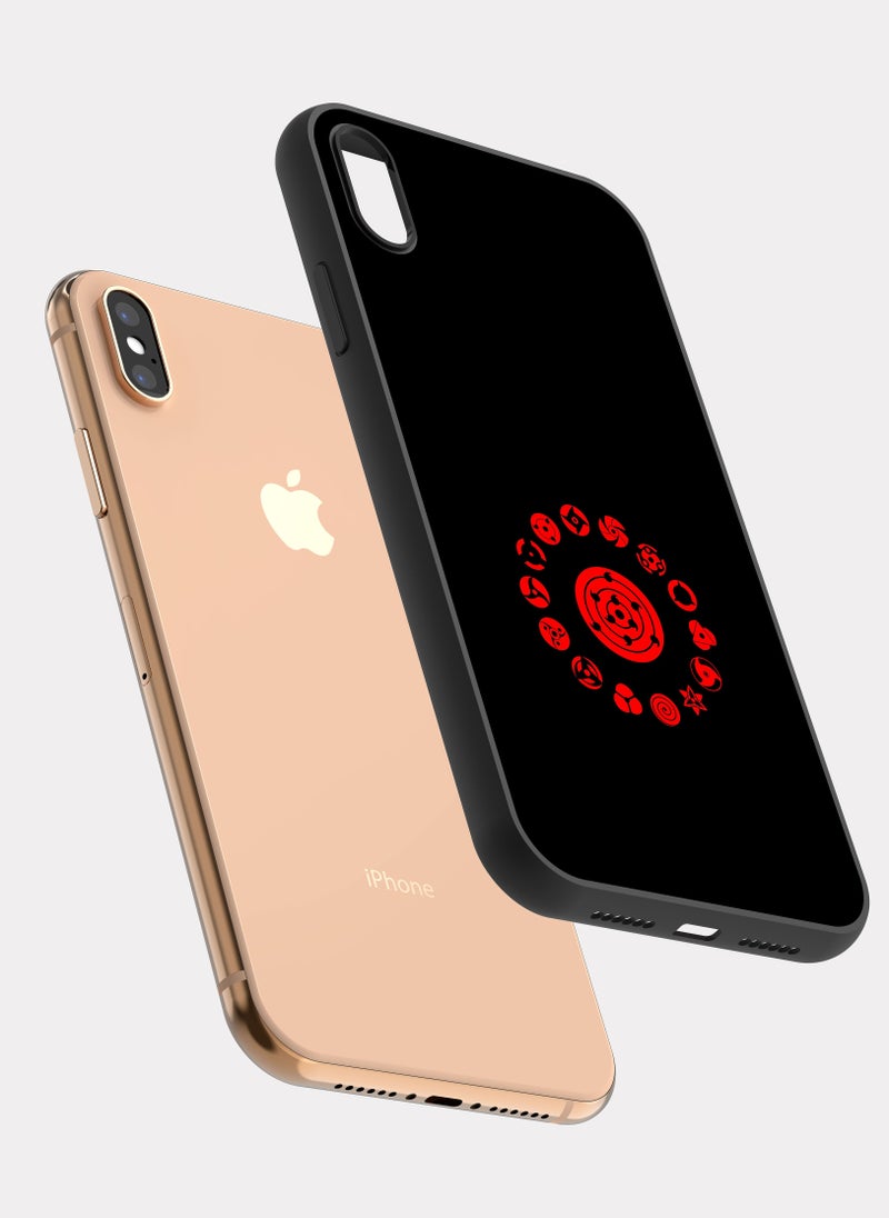 بكسلات كفر ايفون اكس ماكس ناروتو الشارينغان احمر - Image 2