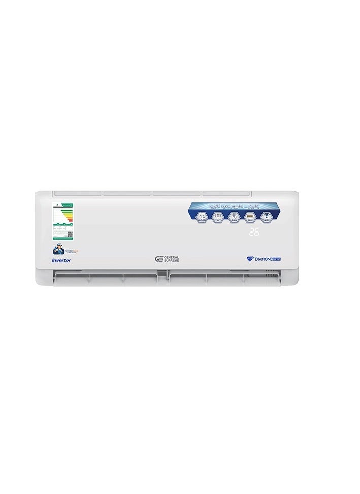 GENERAL SUPREME General Supreme Diamond Blue Inverter Split AC 21,200 BTU, Self Cleaning, Wi-Fi, Hot/Cold  - Image 1