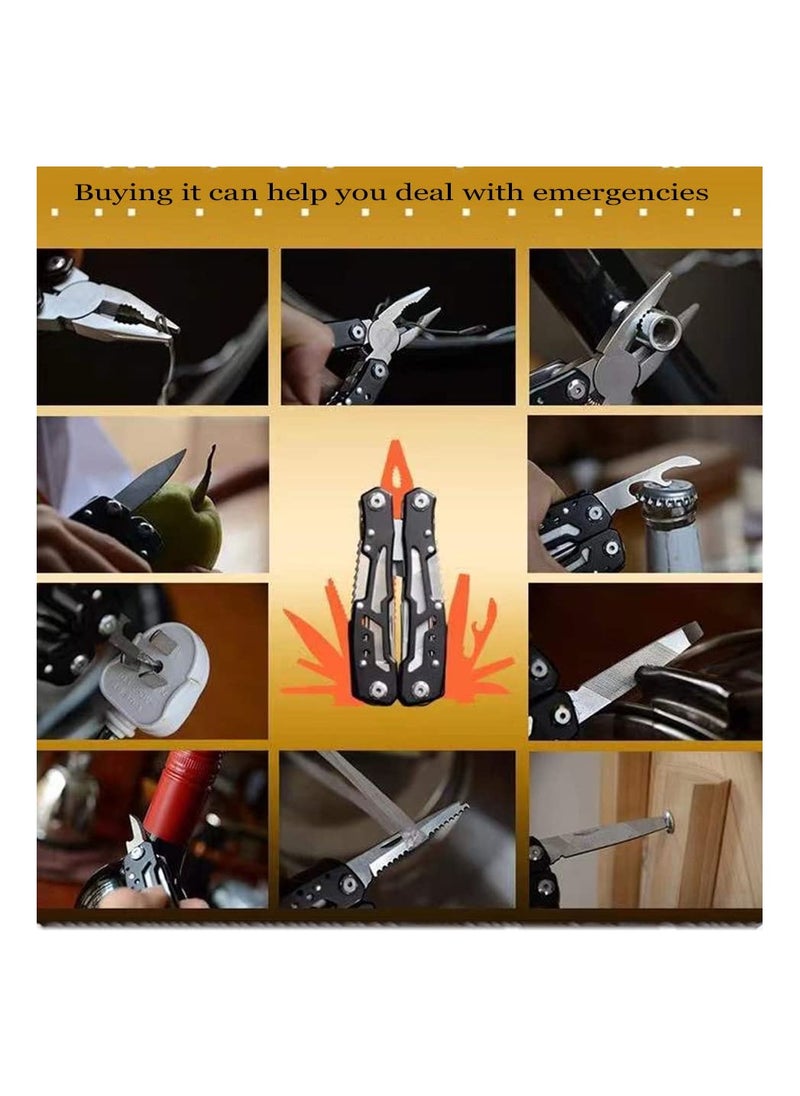 14 In 1 Multitool with Safety Locking Professional Stainless Steel Multitool Pliers Pocket Knife Bottle Opener Screwdriver for Outdoor Survival Camping Hunting and Hiking - pzsku/Z0CB3898B1ED9C5718679Z/45/_/1721465990/cfde384c-5be1-45fd-a5cc-197a84102fe8